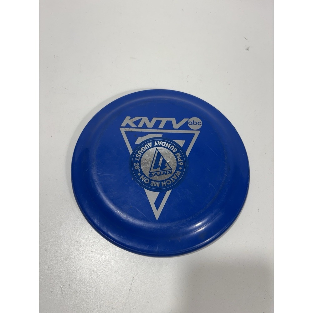 Vintage KNTV abc‎ Golf Disc Promotional Vintage Disc Golf Blue 9"